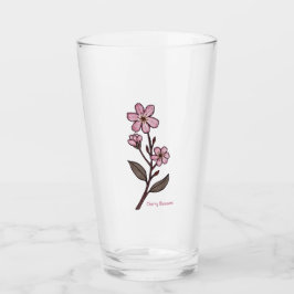 Cherry Blommar Glass Tumbler Glaskopp
