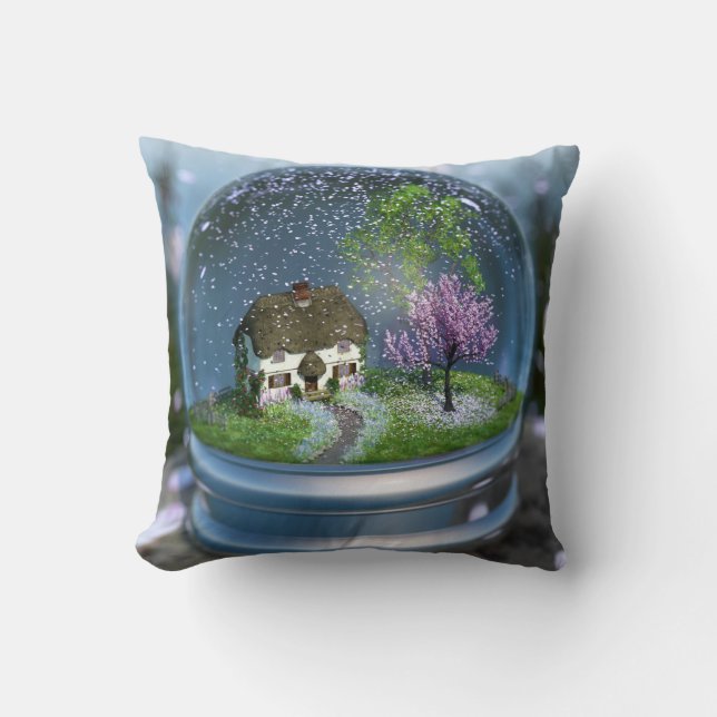 Cherry Blommar Globe Pillow Kudde (Framsida)