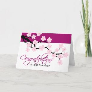 Cherry Blommar   Grattis kort