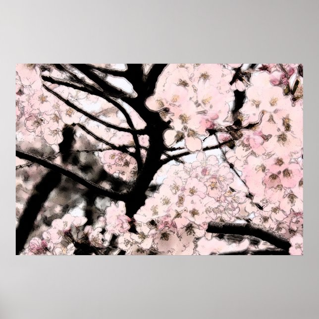 Cherry Blommar har redigerats Poster (Framsidan)