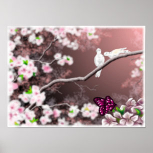 Cherry Blommar har skrivit ut Poster