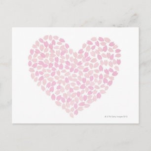Cherry Blommar Heart Vykort