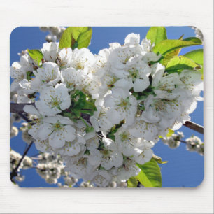 Cherry blommar hjärta musmatta