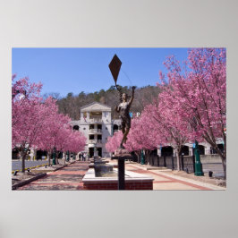 Cherry-Blommar i Hett Vår Arkansas Poster