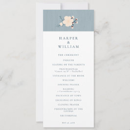 Cherry blommar japandi bröllopsprogram inbjudningar