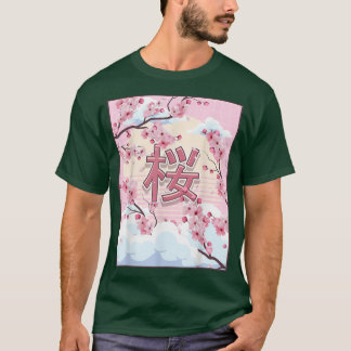 Cherry Blommar Japansk Aesthetic Kawaii Sakura Tr T Shirt