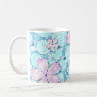 Cherry Blommar Japansk Kawaii Pond Kaffemugg