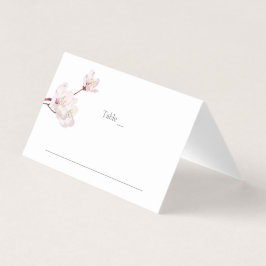 Cherry Blommar Japanska Sakura Bröllop Place Card Visitkort