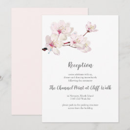 Cherry Blommar Japanskt Sakura Wedding Reception Inbjudningar
