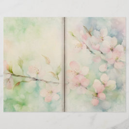 Cherry Blommar Journal Papper