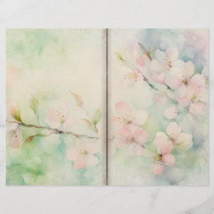 Cherry Blommar Journal Papper