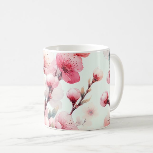 Cherry Blommar Kaffemugg (Framsida höger)