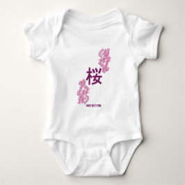 Cherry blommar kanji Japansk skrivning T Shirt