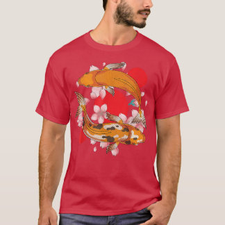 Cherry Blommar Koi Fish Pond Nishikigoi Sakura Koi T Shirt
