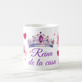 Cherry Blommar, krona, reina de la casa Kaffemugg