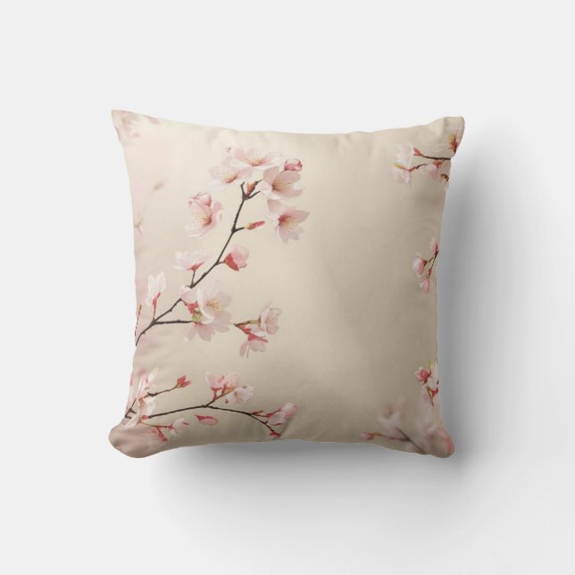 Cherry Blommar Kudde (Framsida)
