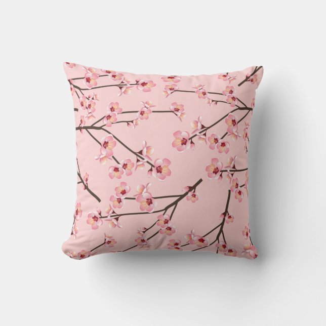 Cherry Blommar Kudde (Framsida)