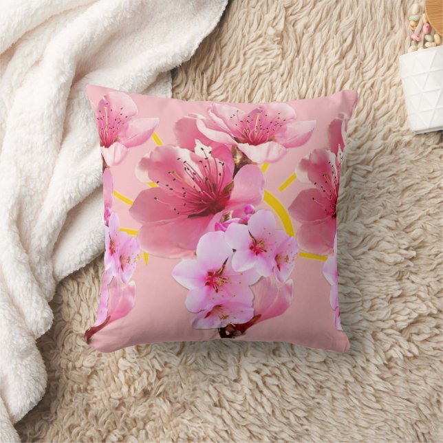 Cherry Blommar Kudde (Filt)