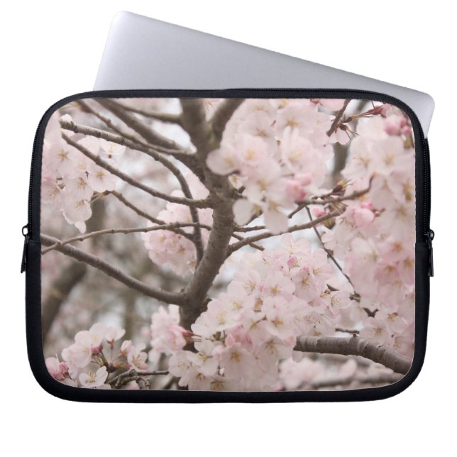 Cherry Blommar Laptop Fodral (Framsidan)
