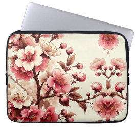 Cherry Blommar Laptop Fodral