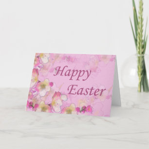 Cherry Blommar Large Font Påsk Card Helgkort
