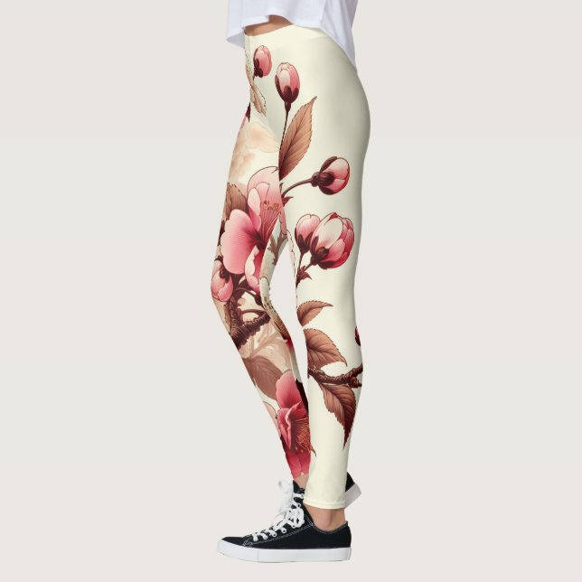 Cherry Blommar Leggings (Vänster)