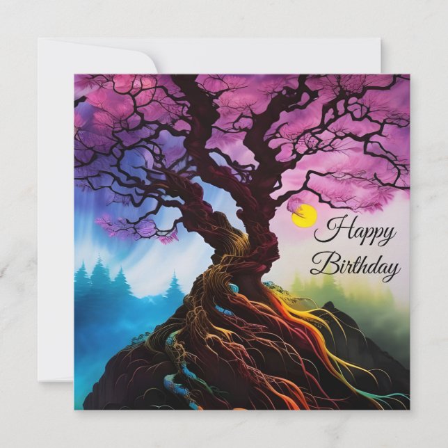 Cherry blommar Livets träd (Framsida)