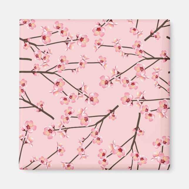 Cherry Blommar Magnet (Framsidan)