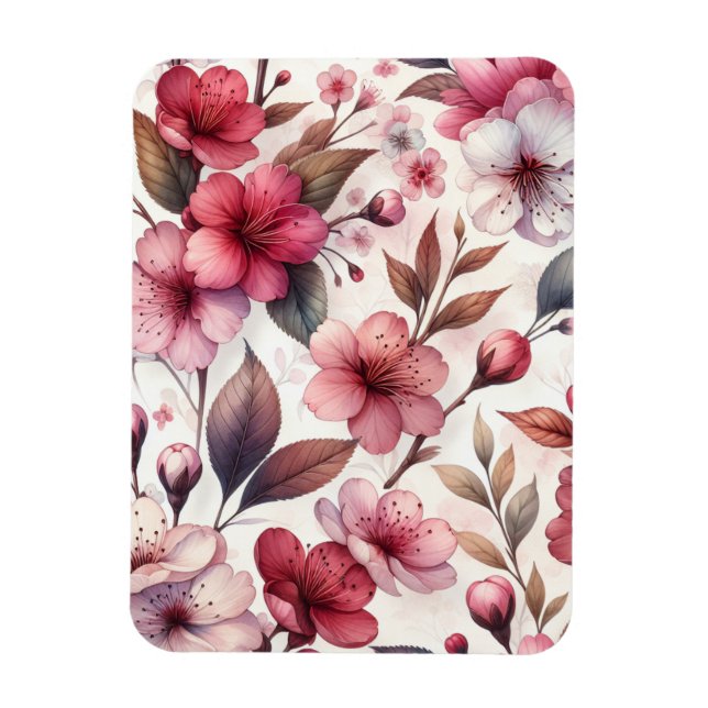 Cherry Blommar Magnet (Vertikal)