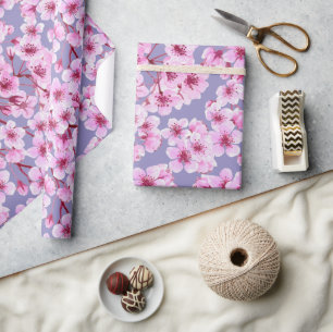 Cherry blommar mönster presentpapper