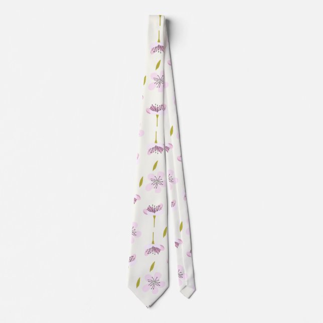 Cherry Blommar Mönster Slips (Framsida)
