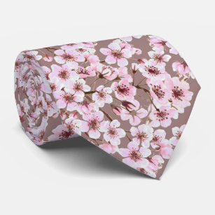 Cherry blommar mönster slips