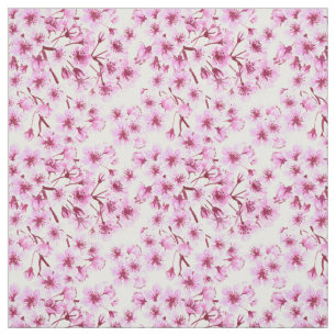 Cherry blommar mönster tyg