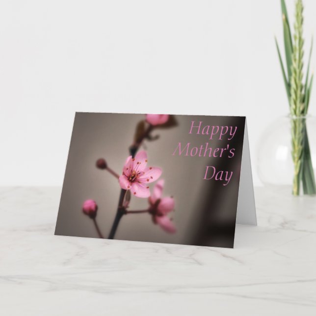 Cherry Blommar Mors dag Card Kort (Framsida)