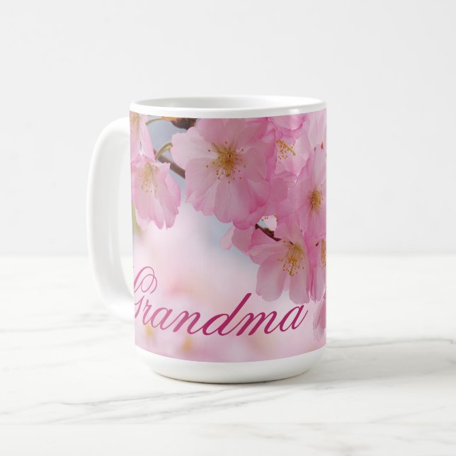 Cherry Blommar Mors dag Mugg (Framsida vänster)
