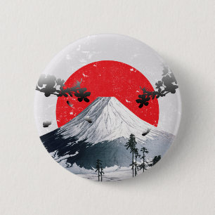 Cherry Blommar Mount Fuji Japan Knapp
