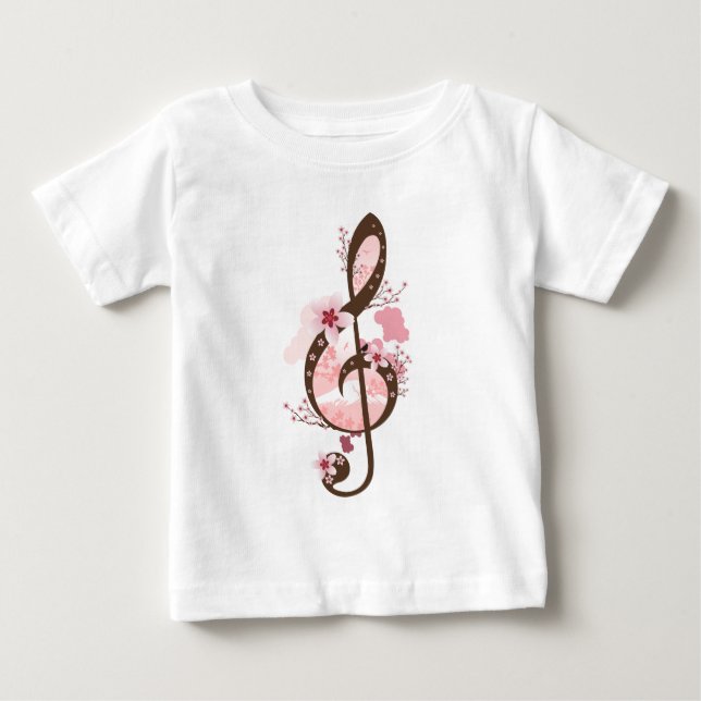 Cherry Blommar Music T Shirt (Framsida)