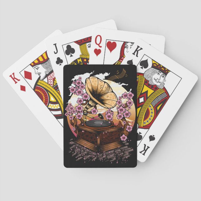 Cherry Blommar Musical Casinokort (Baksidan)