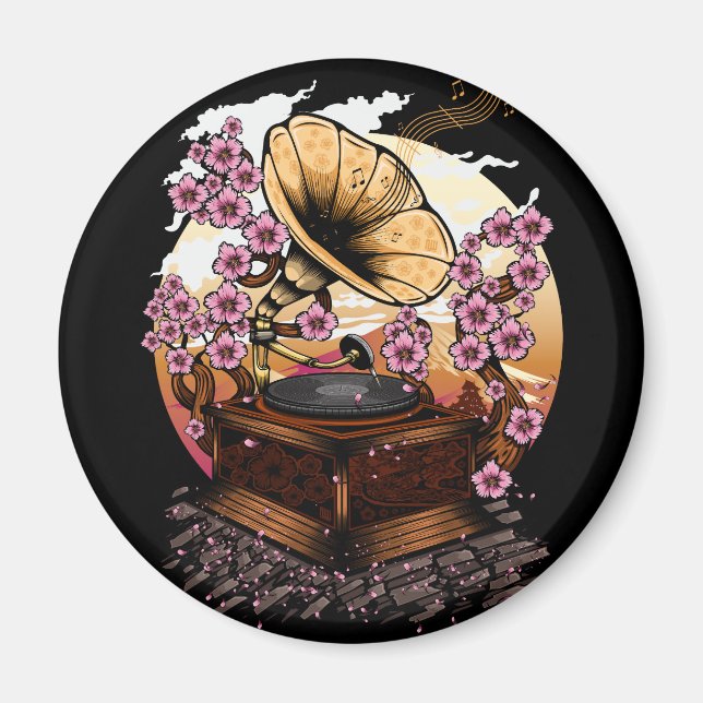 Cherry Blommar Musical Magnet (Framsidan)