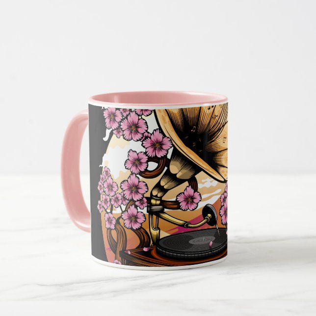Cherry Blommar Musical Mugg (Framsida vänster)