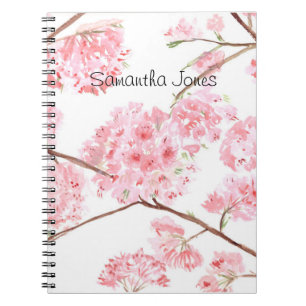 Cherry blommar Nature Sakura Blommigt Japanska Anteckningsbok
