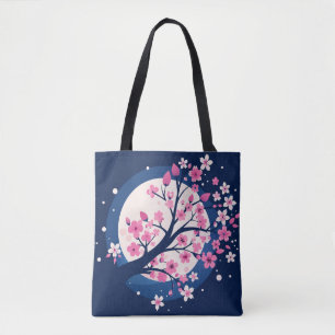 Cherry Blommar Nights Tygkasse