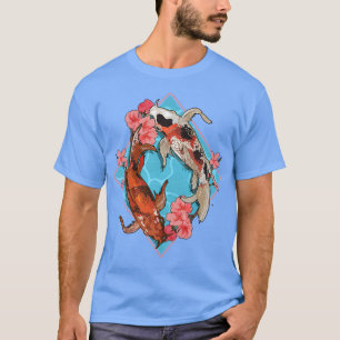 Cherry Blommar Nishikigoi Japansk Fish Koi Carp T Shirt