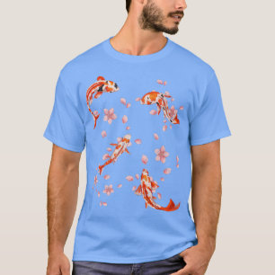 Cherry Blommar Nishikigoi Sakura Taisho Sanke Koi T Shirt