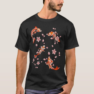 Cherry Blommar Nishikigoi Sakura Taisho Sanke Koi T Shirt