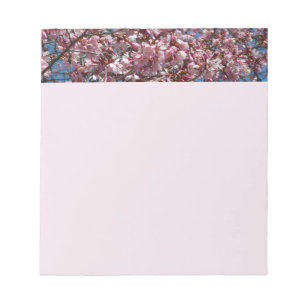 Cherry Blommar och Blå himmel Vår Blommigten Anteckningsblock