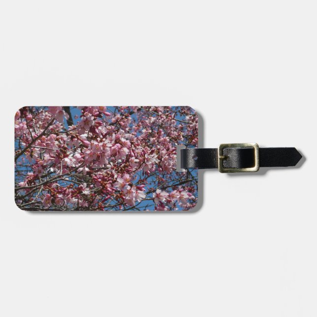 Cherry Blommar och Blå himmel Vår Blommigten Bagagebricka (Horisontell Framsida)
