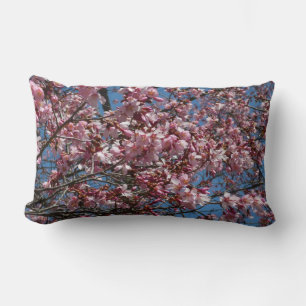 Cherry Blommar och Blå himmel Vår Blommigten Lumbarkudde