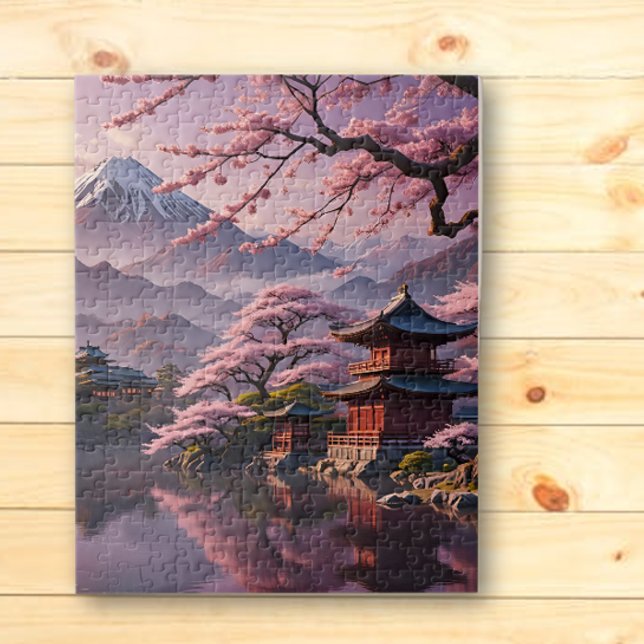 Cherry Blommar Pagodas Jigszle Puzzle Pussel (Skapare uppladdad)