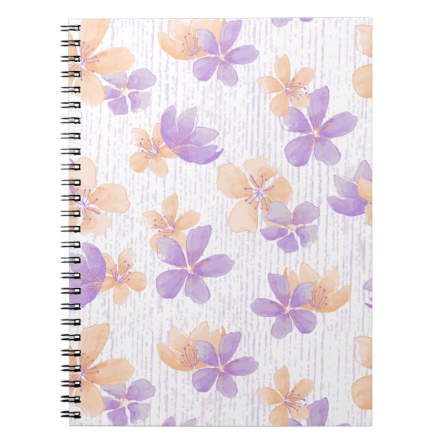 Cherry Blommar Photo Bok Anteckningsbok (Framsidan)